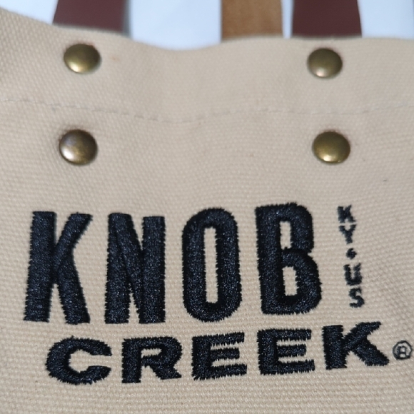 KNOB CREEK Tan Canvas Tote... PRETTY COOL PIECE .... - Picture 5 of 10
